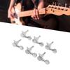 6PCS Metal Tuning Pegs Silver Electric Guitar Parts Upgrade Guitar Parts  Electric Guitar