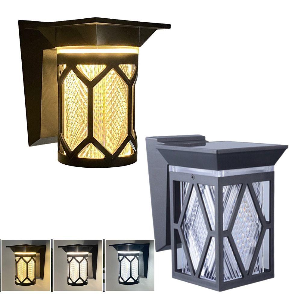 IP54 Rating Solar Wall Lights Waterproof Intelligent Wall Sconce Decorative LED Solar Lamp Patio