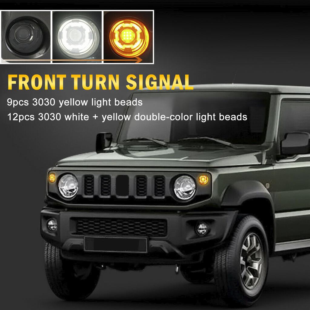 Pair of Front Turn Signal Lamp Light For Suzuki Jimny JB64 JB74 2019-2021 Clear