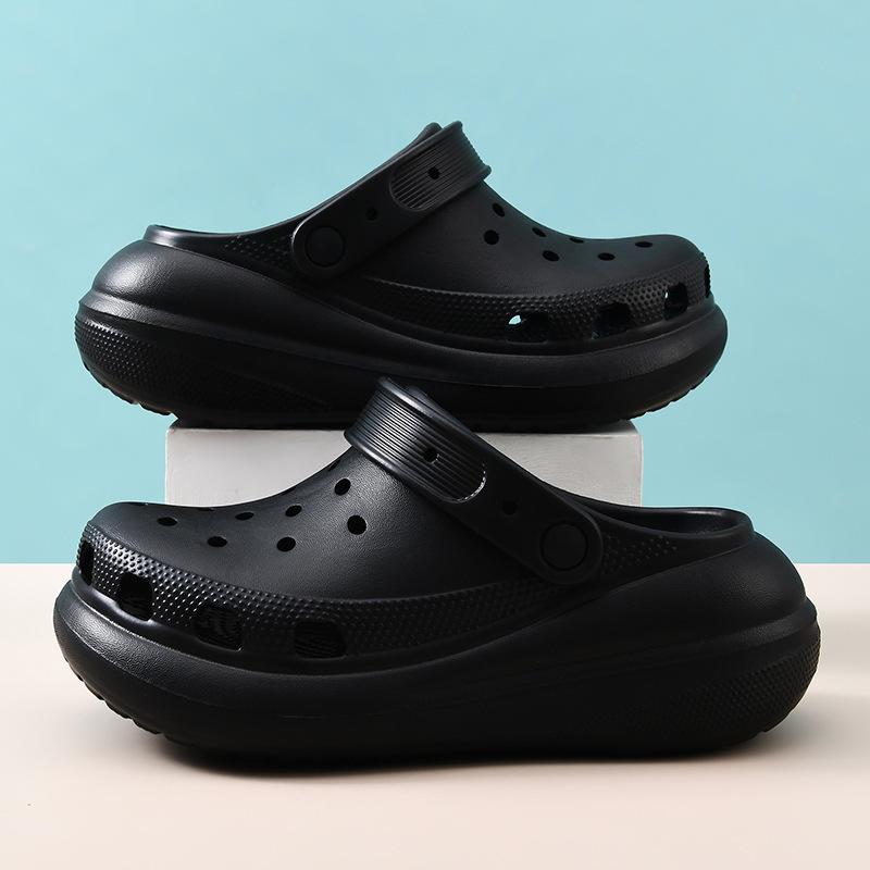 Hole shoes women's new summer non-slip versatile bag head drag EVA outer wear breathable non-smelly feet beach shoes men