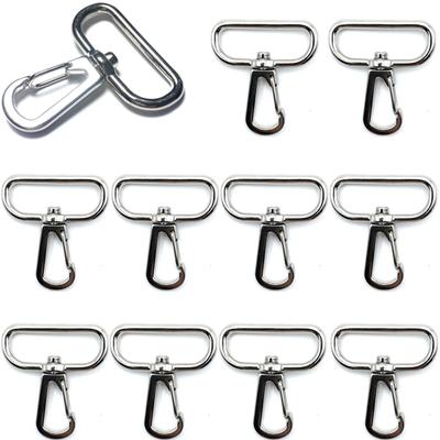 Loja de Peças para Artesanato Mosquetões de 30mm (10 peças) para Cintos de Ombro e Chaveiros (Prata)