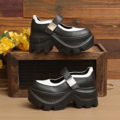 Fashion New Women's Shoes 2025 Platform Vintage Single