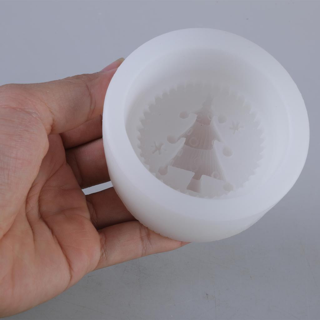 Christmas Tree Silicone Molds Baking Tool Fondant Cake Decorating Molds for Making Chocolate Candy Candle Soap