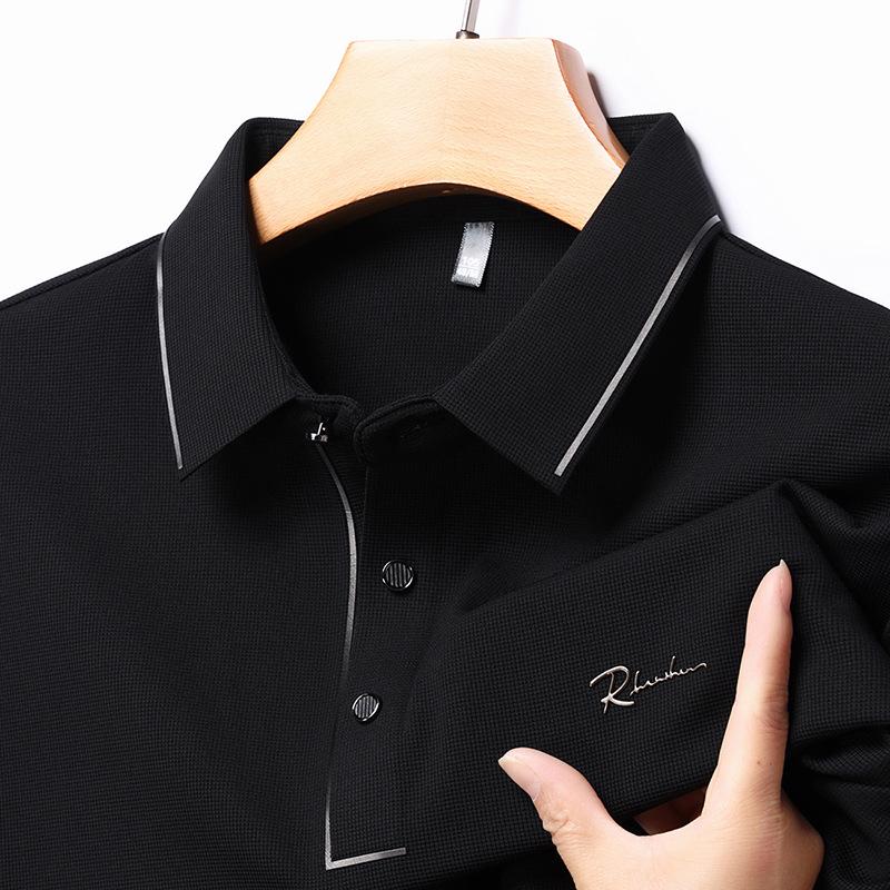 

Новая модная деловая рубашка поло, повседневная темпераментная крутая футболка с коротким рукавом XXXXL