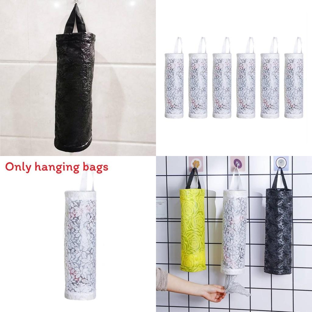 Wall Mounted Embossed Storage Bag Organizer For Kitchen And Home Use