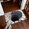 Non-slip Optical Illusion Doormat 3D Flat Bedroom Door Rug Creativity Bathroom Carpet  Home Decor