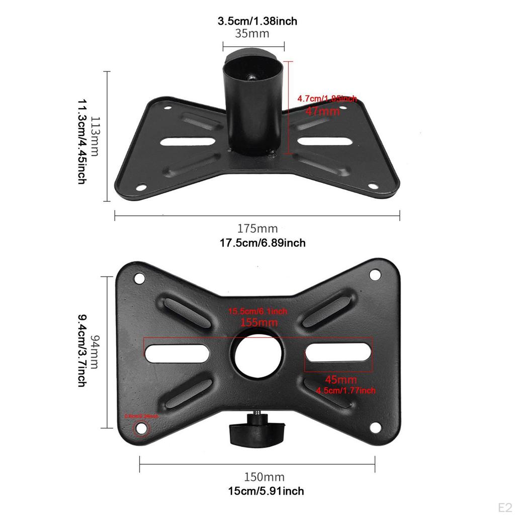 Exterior Speaker Mounting Bracket Support Base Professional Sound Equipment Accessory for Parties