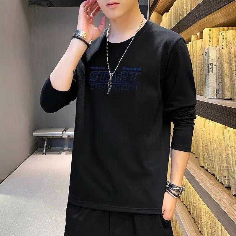 Men's Long Sleeve T-shirts Multicolor Casual Tops Large Size Unisex Classic Clothes Tees Shirt