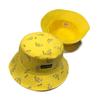 Ins Hot banana chips Japanese retro style canvas Bucket hat women's double-sided Sun hat street casual couple basin hat