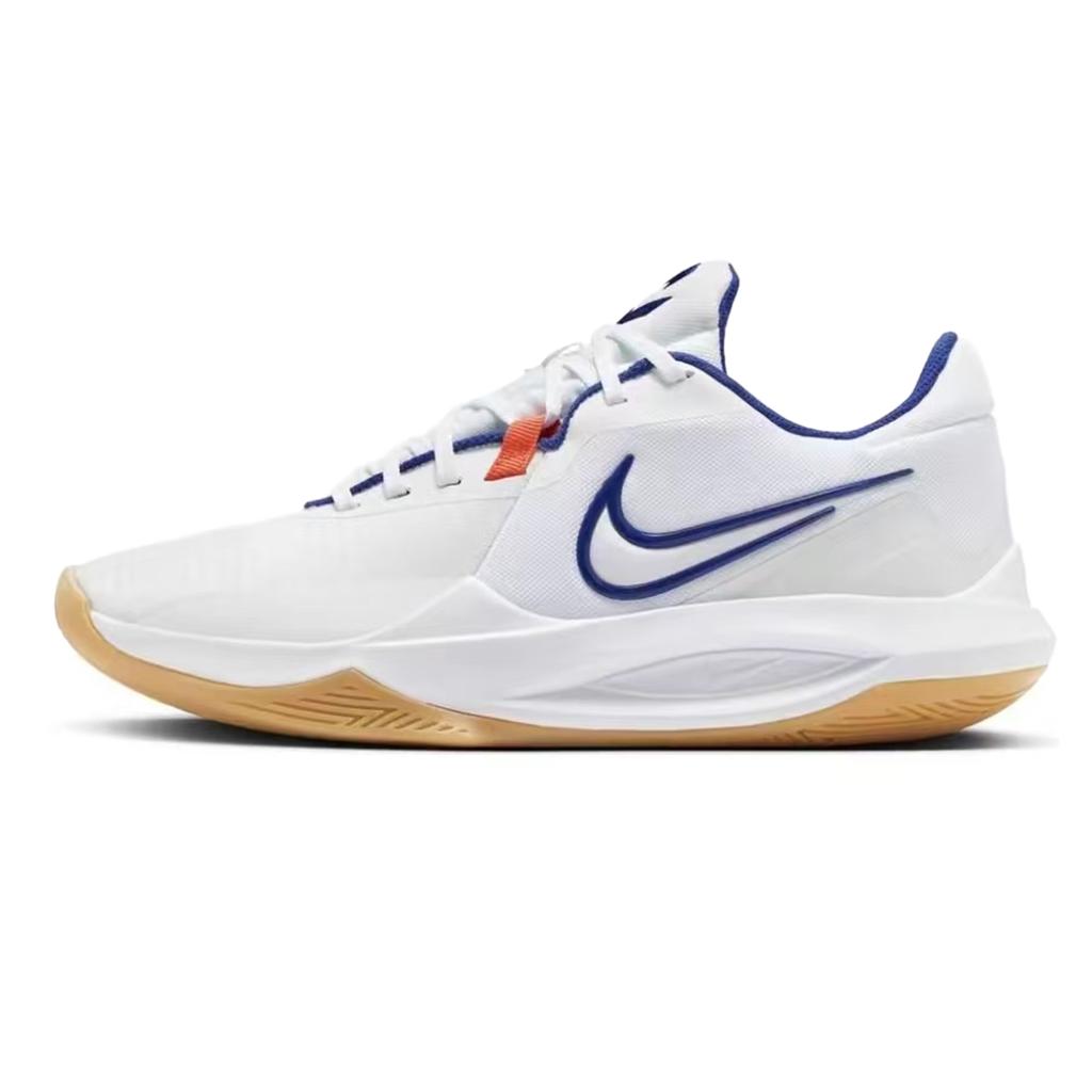 Nike Precision 6 Cushioning Abrasion Resistant Cushioning, Wear Resistant Low top Basketball Shoes Men's HV1796-141(Team1416-)