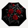 1pc Gothic Rose Design Umbrella with Plastic Handle,Suitable for All Seasons UmbrellaPT573