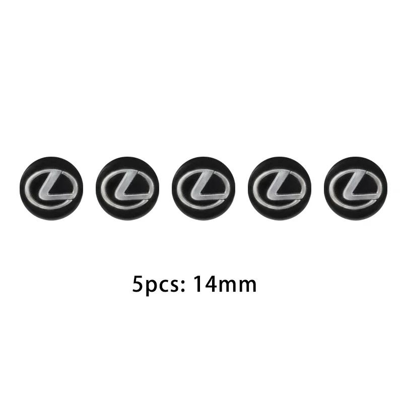 

5/10PCS/lot 14mm Car Key Shell Square Emblem Symbol Sticker For Lexus Fsport GX470 RX330 IS250 LX570 LX600 Ct200h RX350 IS300h