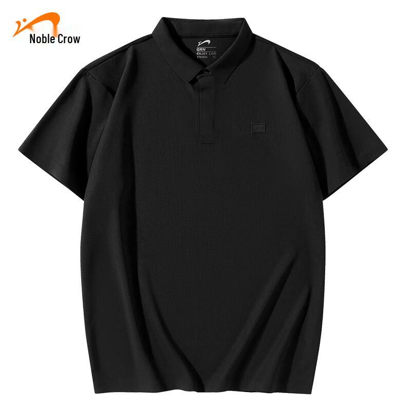 

Guirenniao Unisex Solid Color Ice Silk Quick Dry Polo Shirt 2XL