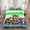 Dragon Ball Heroes Epic Battle Print 3Pcs Bedding Setduvet Cover With 2 Bedropillowcase Home Birthday Gift