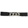 Stylish Black Pu Waist Belt For Women With Smooth Buckle Retro Design And Versatile Outfit Enhancer