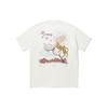 Li Ning T Shirts Unisex Ecru Crew Neck Moderate Straight Fit AHSU255-1