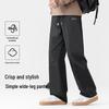 Baleno Men's Loose Fit Wide-Leg Casual Pants