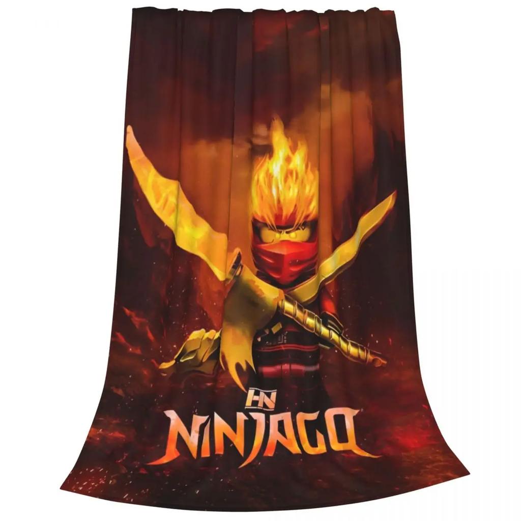 N-ninjagos Coral Fleece Plyšová deka Přehozy na postel pohovku Super měkké přehozy na postel