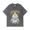 275 GSM Washed T-shirts 100% Cotton Gachiakuta V3 Enjin Print Unisex Heavy Cotton T Shirt
