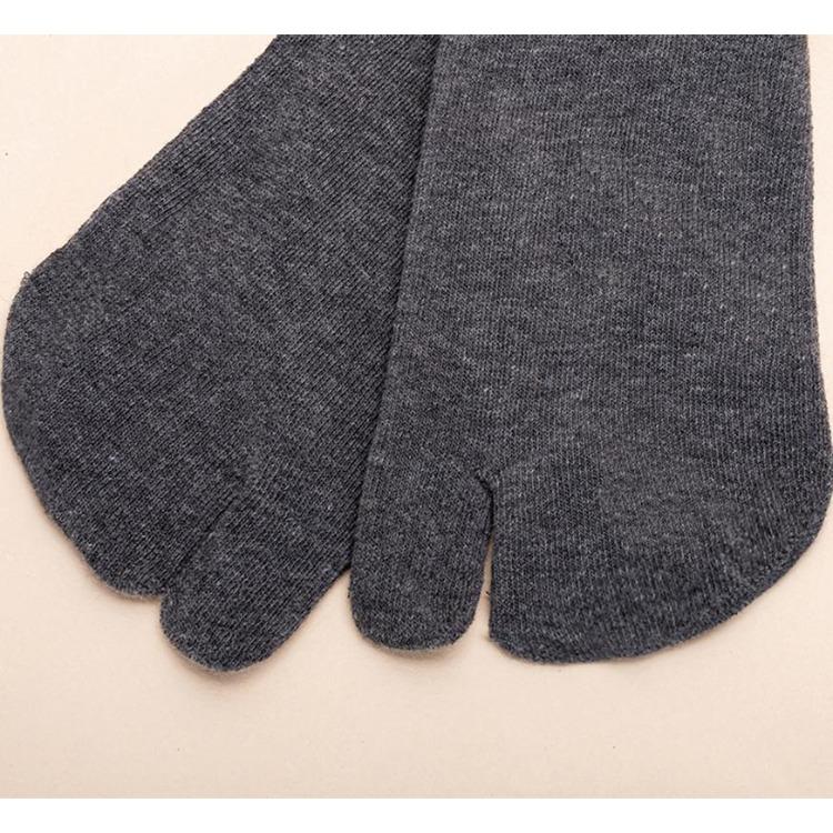 Cotton Tabi Socks Two Toe Flip Flops Socks Mens Womens Indoor Clogs Socks for Hallux Valgus Orthopedic Japanese Two-toed Socks