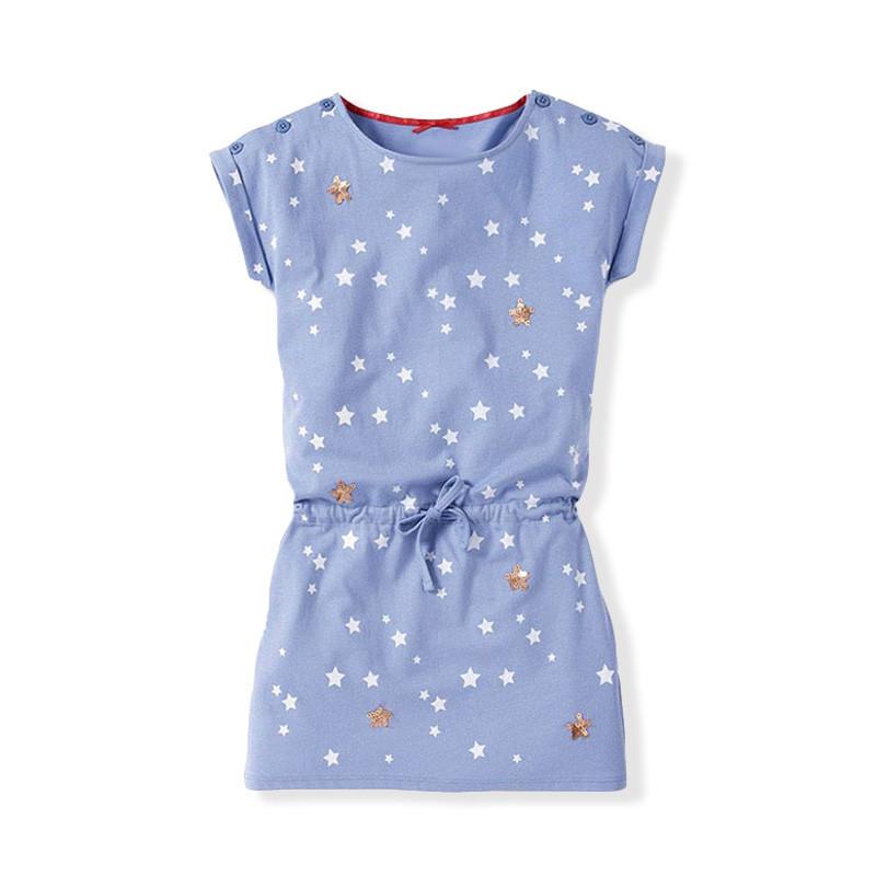 Fashion Baby Girl Dress Cotton Short Sleeve Toddler Girl Dress Summer Baby Clothing 18M 90