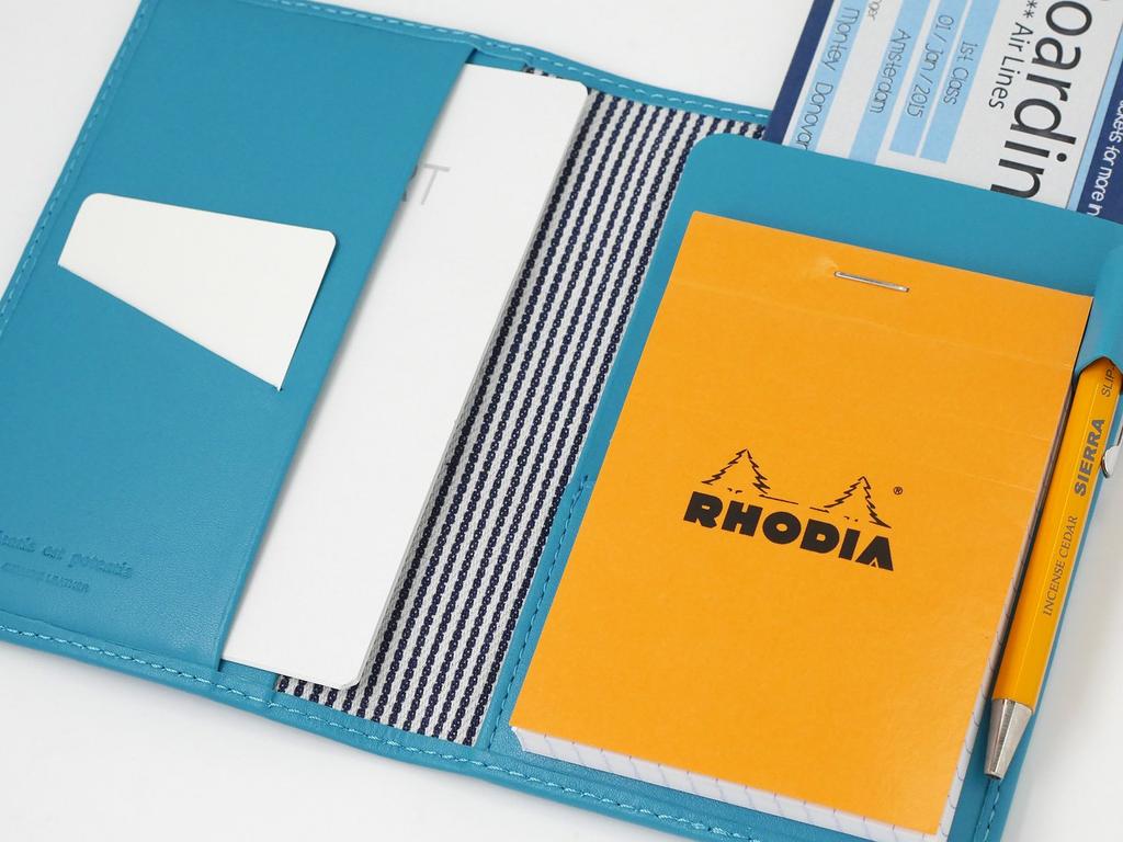 Passport Case Noir Leather Pink Slip-on NSL-2801