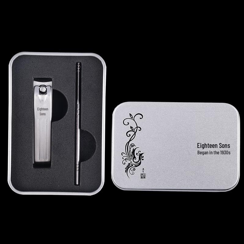 Stainless Steel Nail Clipper & Ear Spoon Set