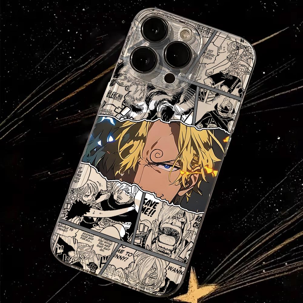Anime Ones Pieces Luffys Magnetic Phone Case for Samsung Galaxy S25 S24 S23 S22 S21 S20 FE Edge Plus Ultra 5G Soft Clear TPU