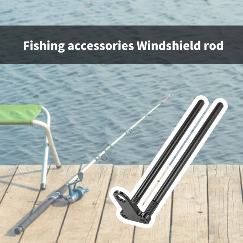 Windproof Stick Snag Stick Ears Fishing Rod Connector for Bites Alarm Fishing Accessories Aluminum Fishing Snag Stick