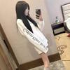 2025 Autumn Korean Letter Print Long Sleeve T-shirt for Men & Women