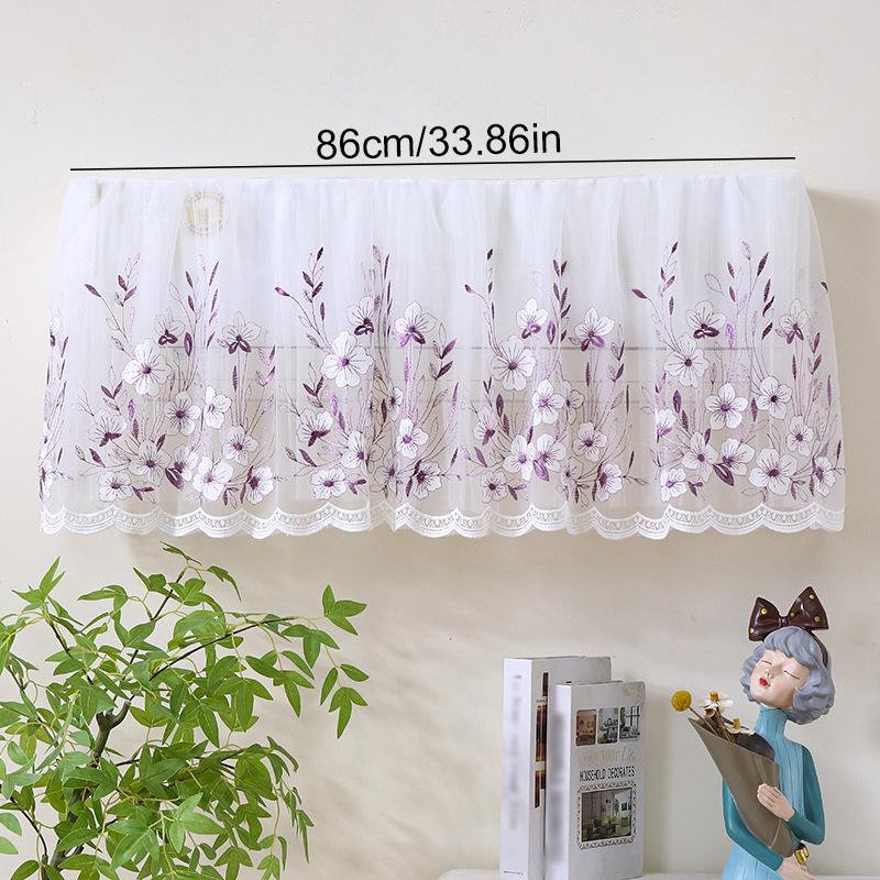 

1PC Dustproof Indoor Wind No-Removal Air Breathe Conditioner Universal Shield Washable Cover Compatible 86/87-92cm 86cm фиолетовый