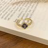 New Chinese Enamel Oil Pattern Ring Light Luxury High Sense Internet Celebrity Foreign Style Versatile Ring