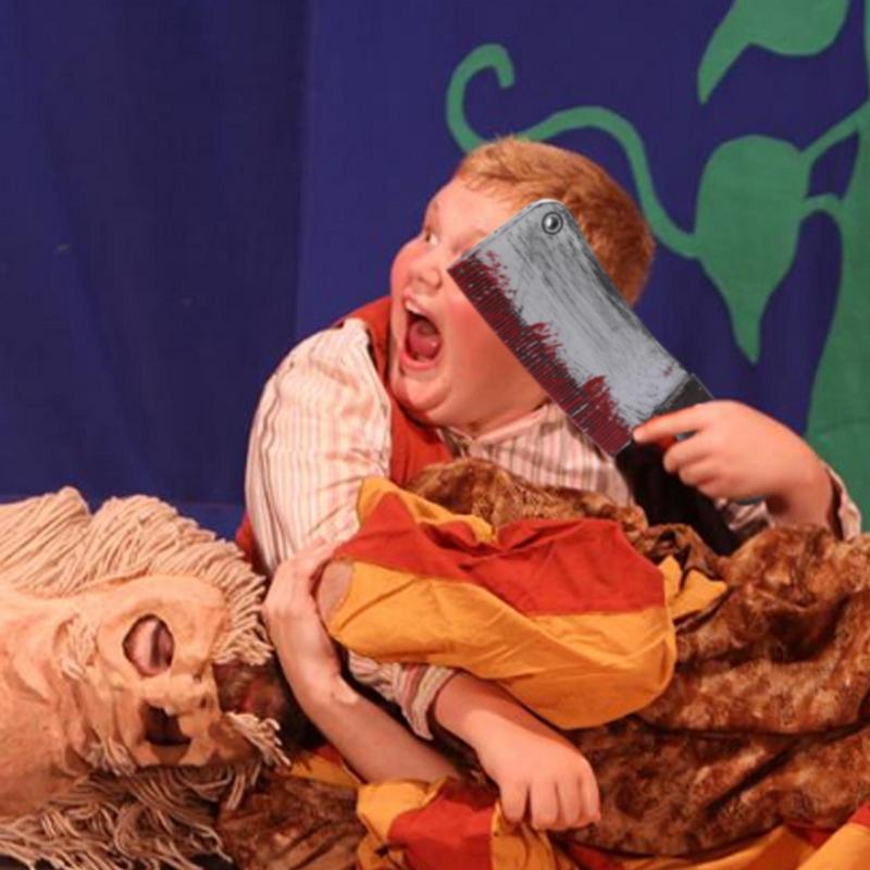 Halloween Horror Props Blood Fake Ax Saws Knife Halloween Party Masquerade Mischief Props Decor(Blood stains in random shapes)