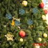 100Pcs Wood Snowflake Embellishments Christmas DIY Gifts 3cm Decor Crafts Slices