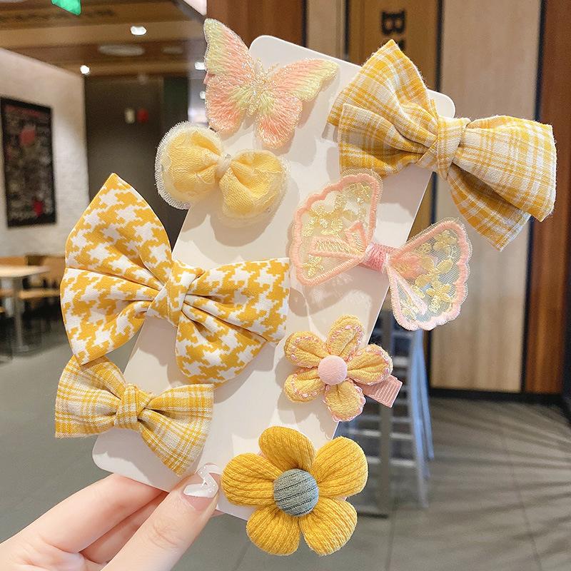 

Дитяча плюшева заколка для волосся Осінь/зима Заколка для волосся для маленької дівчинки Мила дівчинка Головний убір для дівчинки 8pcs