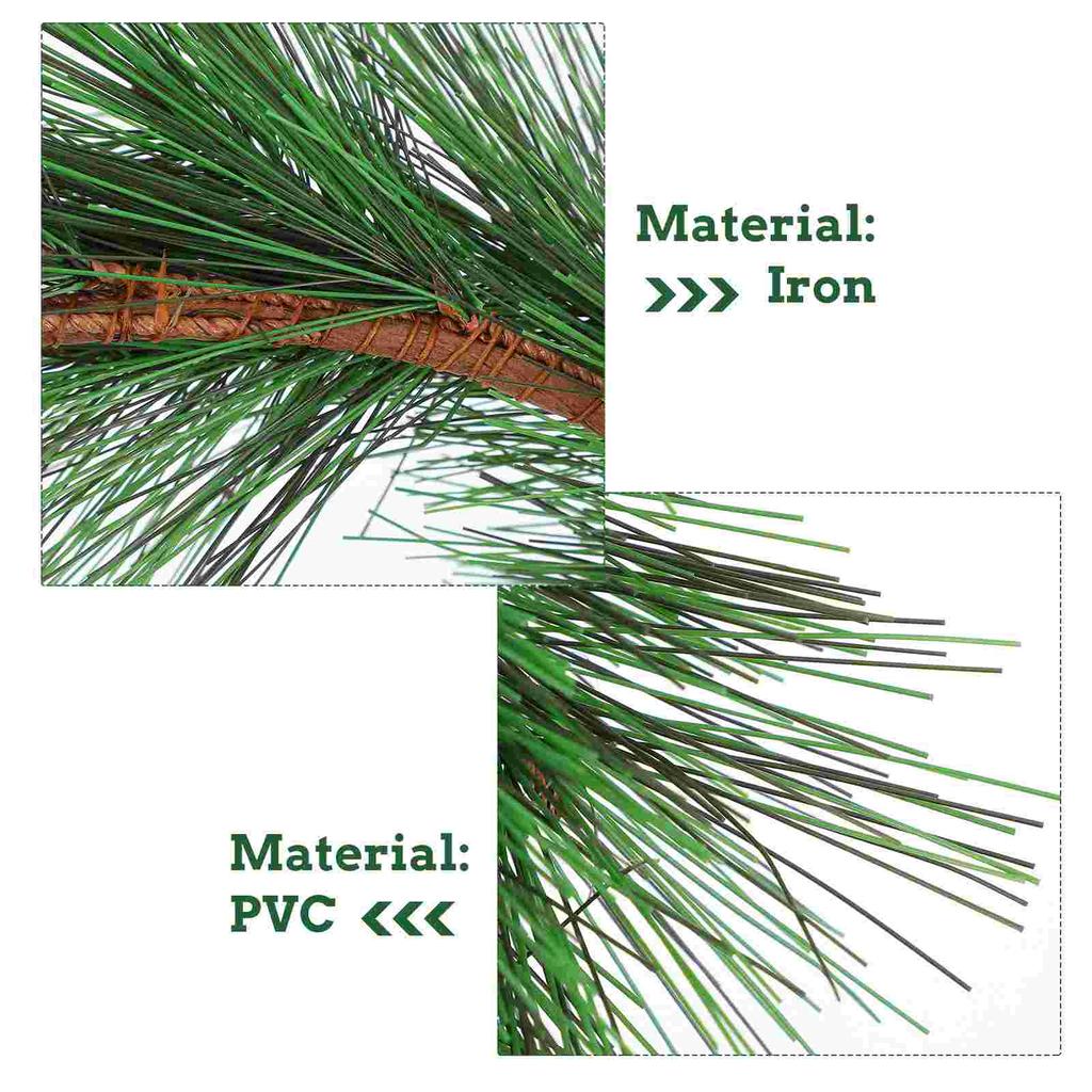 Christmas Pine Needle Ring Decor Artificial Garland Greenery Needles Simulated Decoration Pvc Home