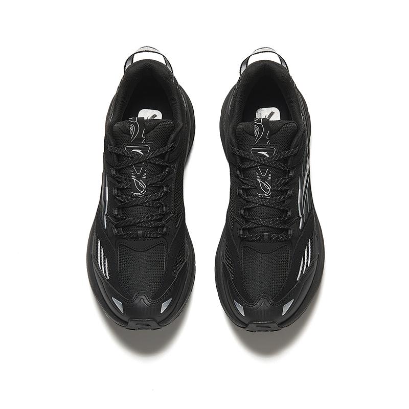New Anta Cushioned Slip-Resistant Abrasion-Resistant Low-Top Running Shoes Men's Black Silver 912415596-2
