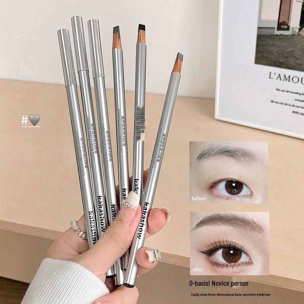 Kakashow Waterproof Long-Lasting Eyebrow Pencil: Natural Shape, Distinct Strands, Sweat & Smudge-Proof