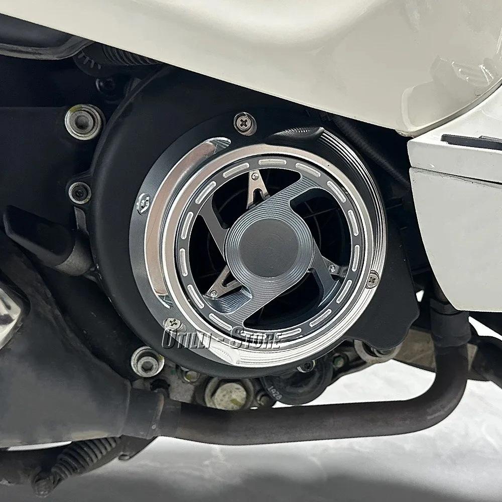 Primavera New Rotating Cooling Motorcycle Accessories CNC Aluminum Engine Fan Cover Fan Cover For Vespa Sprint Primavera 150 125
