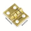 50pcs Mini Hinges Retro Hinges With For Wooden Box, Jewelry Chest Box Cabinet DIY Accessories, 8mm*10mm Folding Butt