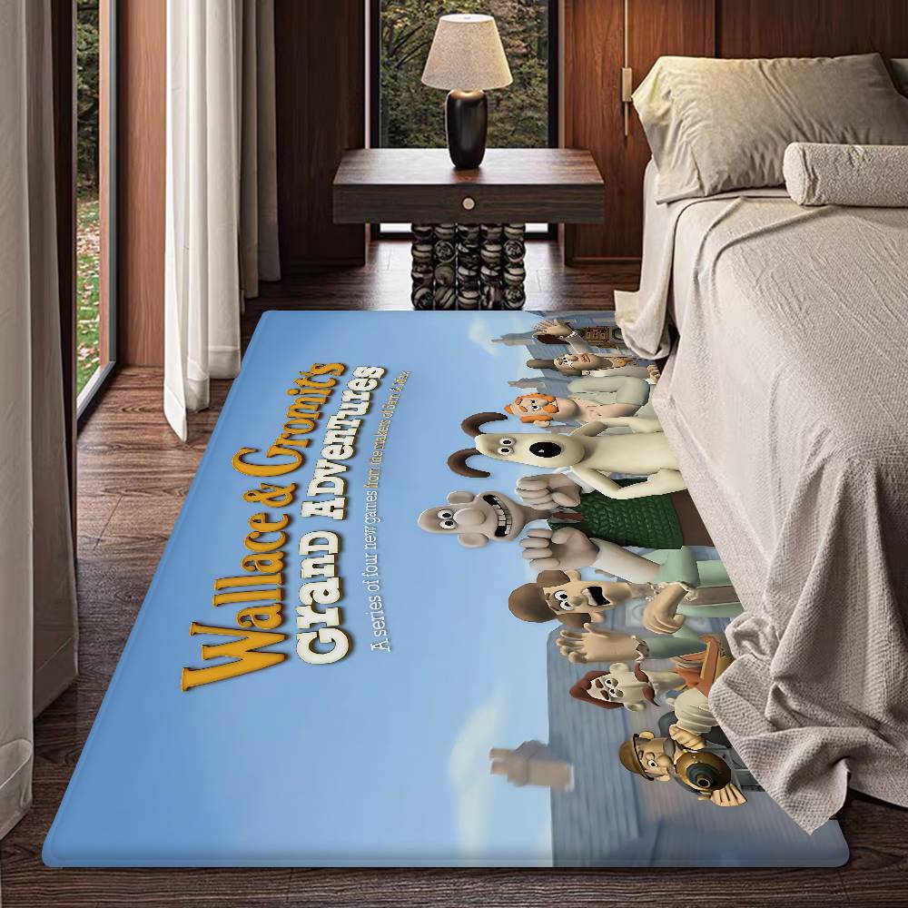 Cartoon W-Wallace and G-Gromits Room Mats Retro Multiple Choice Living Room Kitchen Rug Non-Slip Welcome Rug