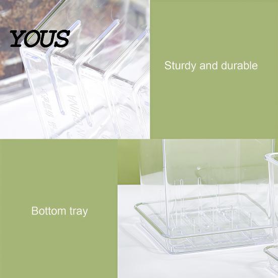 Orchid Planter for Phalaenopsis Clear with Saucer, Square Plant Pot Hydrophobic Succulents Drainage Holes, Transparent Flowerpot Phalaenopsis,