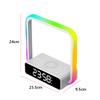 Bedside Lamp with Alarm Clock 3 Color Modes Touch Lamp with Wireless Charger Touch Night Light for Bedroom Office and Home Decor