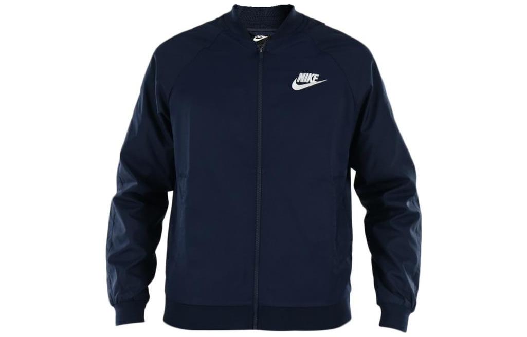 Nike Jackets Men s Dark Blue Baseball Collar Moderate Other 832225-451 M
