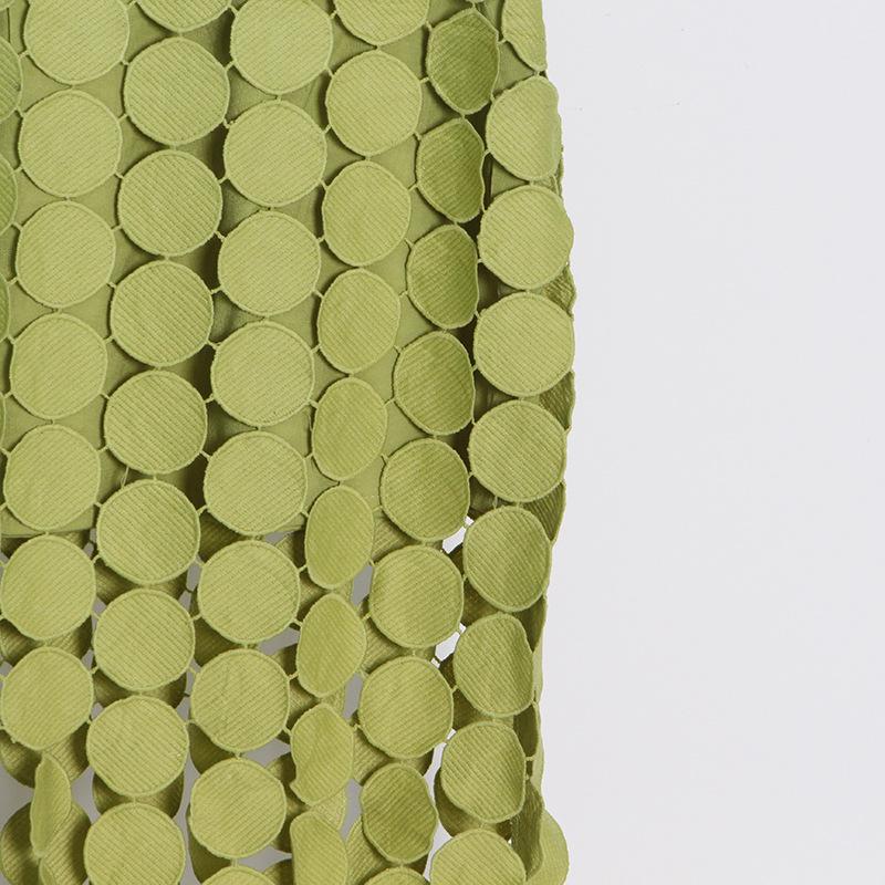 2025 Summer Embroidered Tassel High-End Women’s Wrap Skirt In Solid Colors