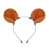Handmade Plush Mouse Ears Headband With Tail Set Cosplay Animal Ear Costume Accessory Halloween Party