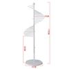 Multifunctional Clothing Store Floor Display Shelf Large Capacity Spiral Iron Scarf Rack Clothing Bag Display Stand