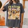 Custom Dog Bootleg Shirt, Personalized Golden Retriever Tee, Vintage Pet Photo Shirt, Dog Lover Shirt, Pet Name Tee, Dog Mom Gift