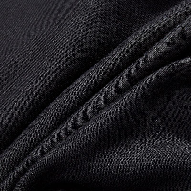 Li-Ning Solid Color Fleece Elastic Waist Loose Straight Leg Knit Sports Pants Men Bottoms Black AKLUE29-1