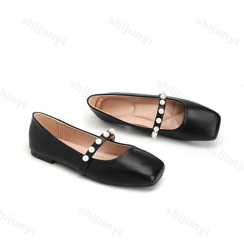 Fashion Large Size Women's Shoes Spring Autumn New Non Slip Elegant Slip on Flats Lightweight Comfortable Soft Sole Fashion Single Shoes